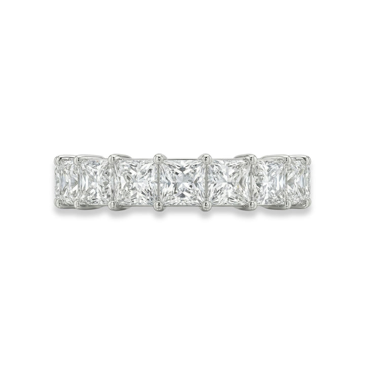 Cushion Cut Eternity Ring in Platinum