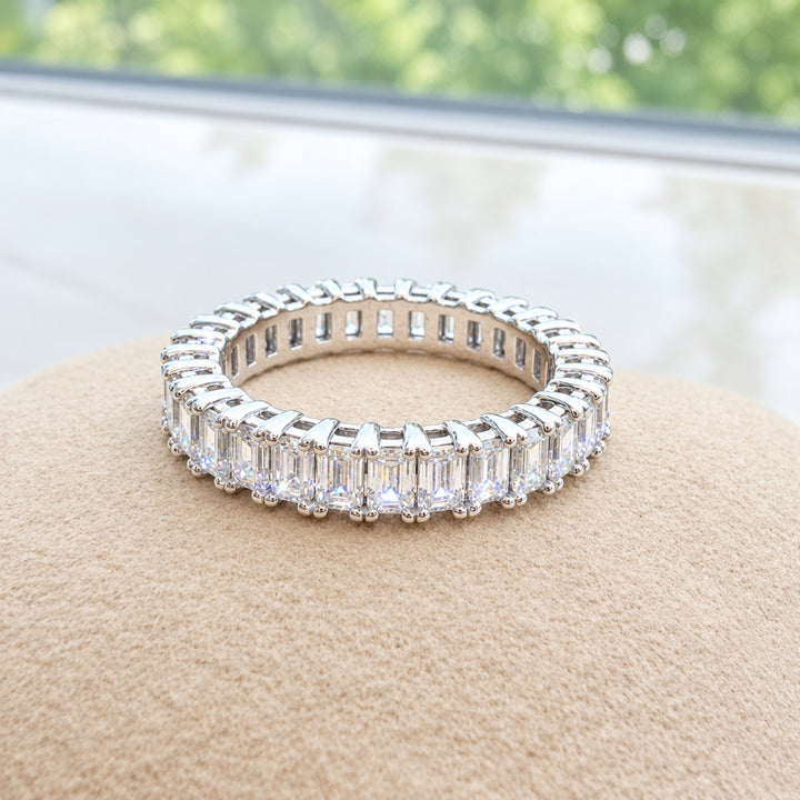 Emerald Cut Full Eternity Ring (MG022)