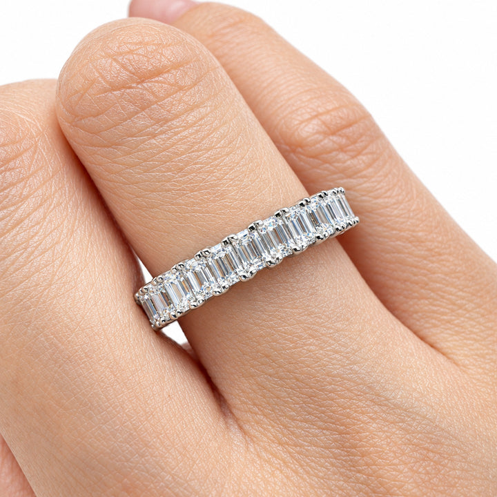 Emerald Cut Full Eternity Ring (MG022)