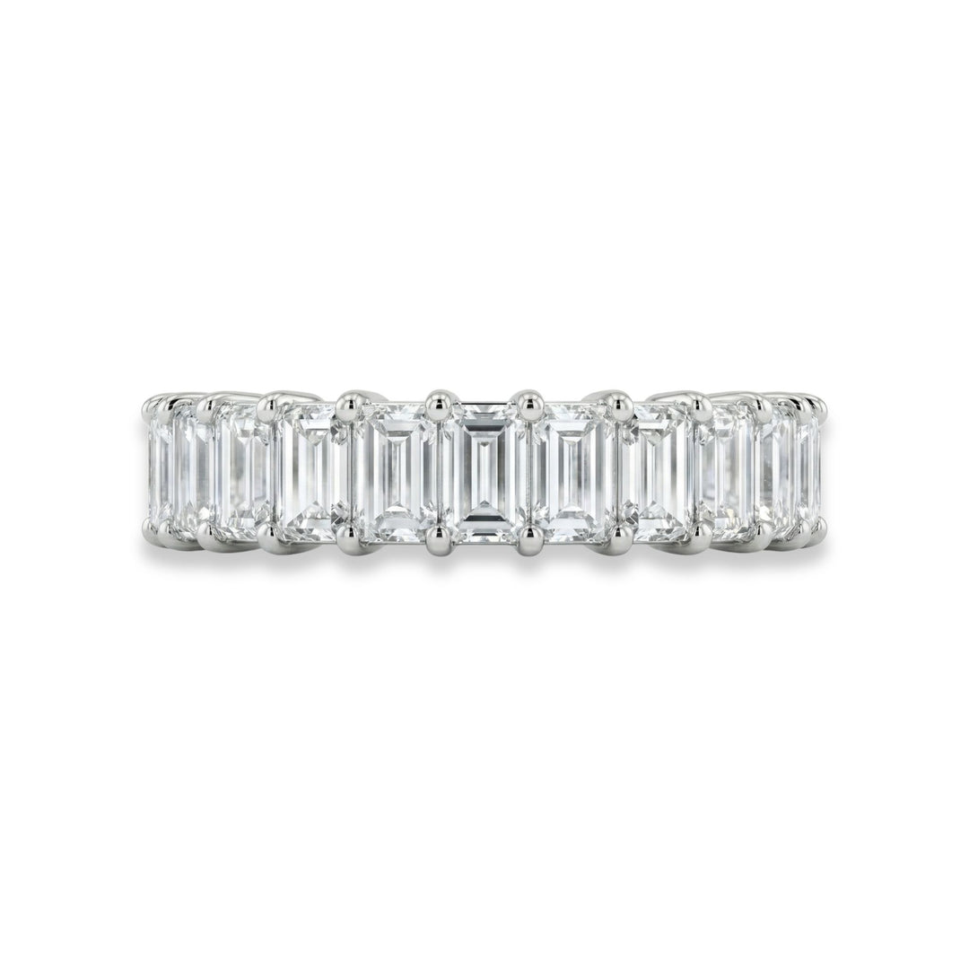 Emerald Eternity Ring in Platinum