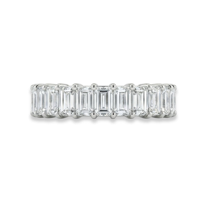 Emerald Eternity Ring in Platinum