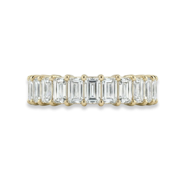 Emerald Eternity Ring in 18K Yellow Gold