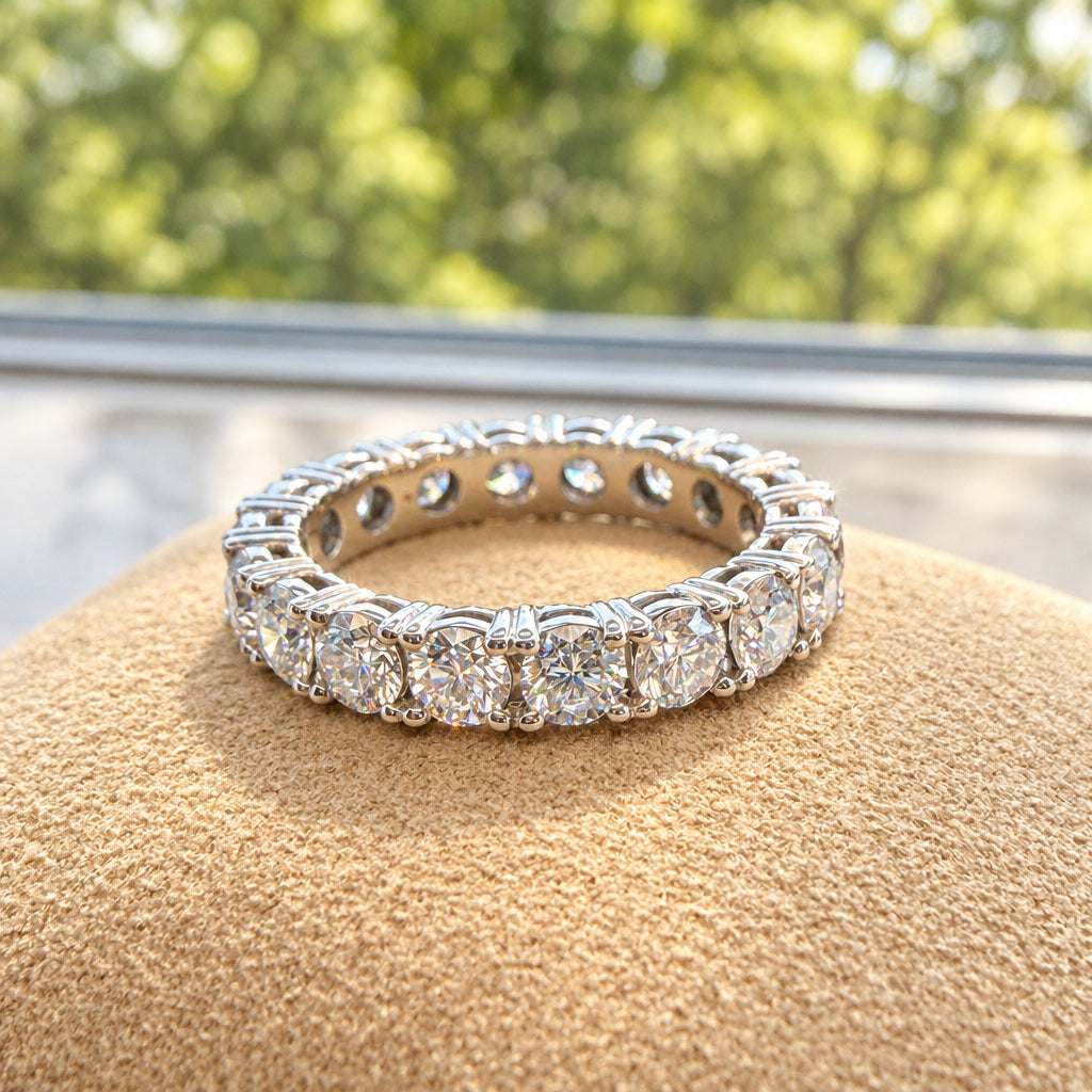 Round Cut Full Eternity Ring