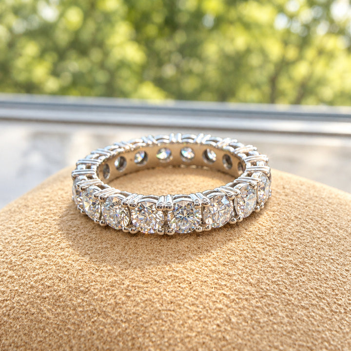 Round Cut Full Eternity Ring