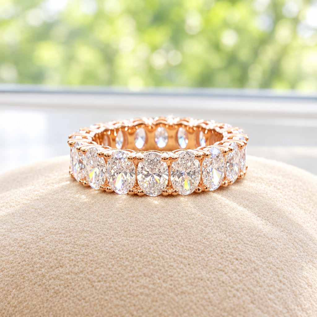 Oval Cut Full Eternity Ring