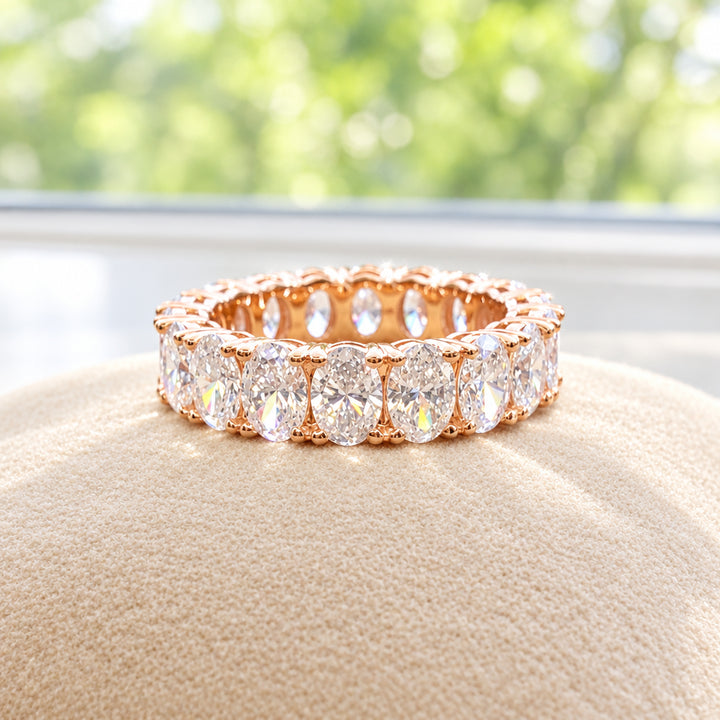 Oval Cut Full Eternity Ring