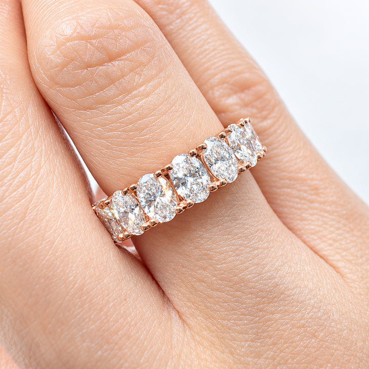 Oval Cut Full Eternity Ring