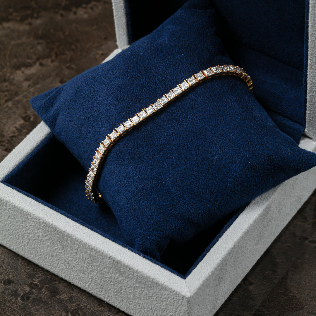 Princess Cut Tennis Bracelet