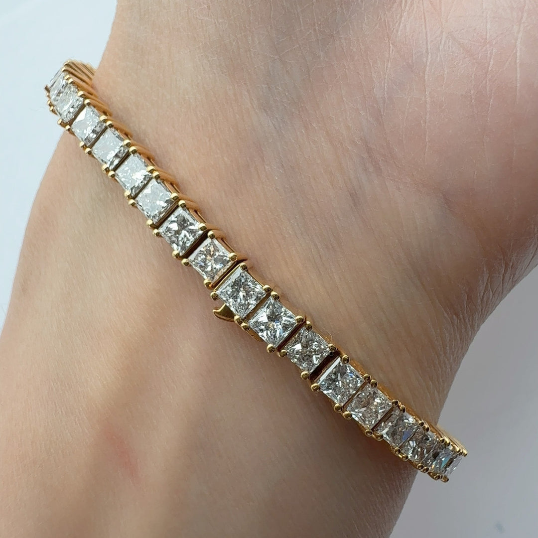 Princess Cut Tennis Bracelet