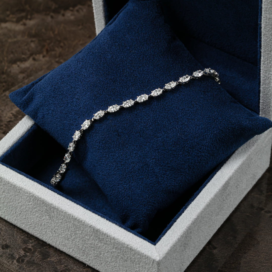 Marquise Cut Tennis Bracelet (MG083)
