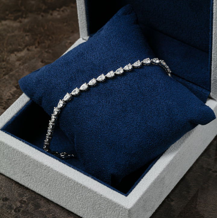 Pear Shape Tennis Bracelet (MG084)