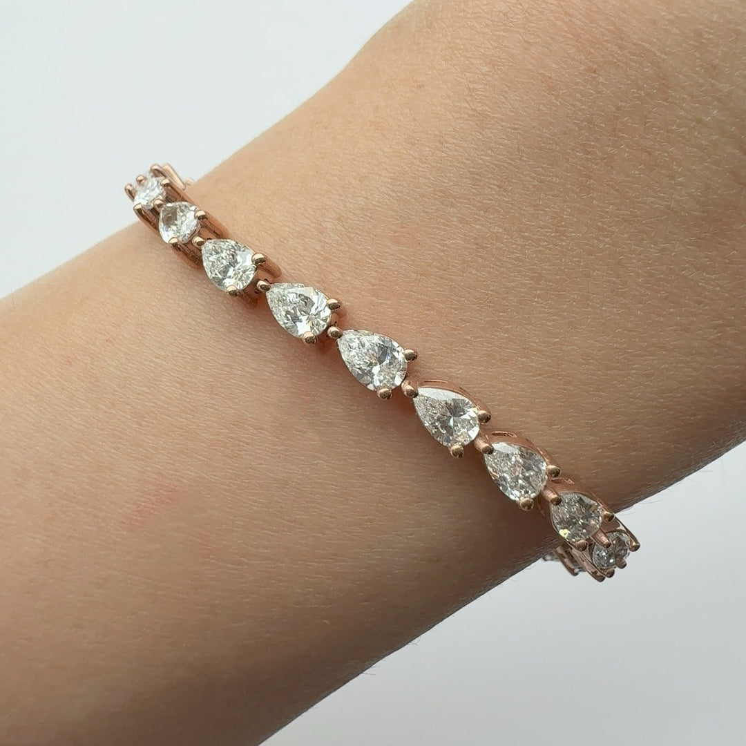 Pear Shape Tennis Bracelet (MG084)