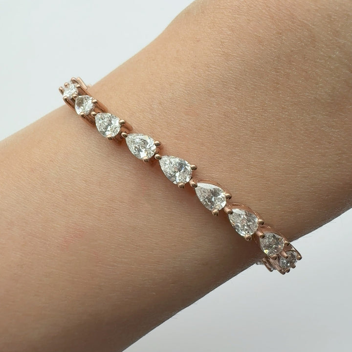 Pear Shape Tennis Bracelet (MG084)