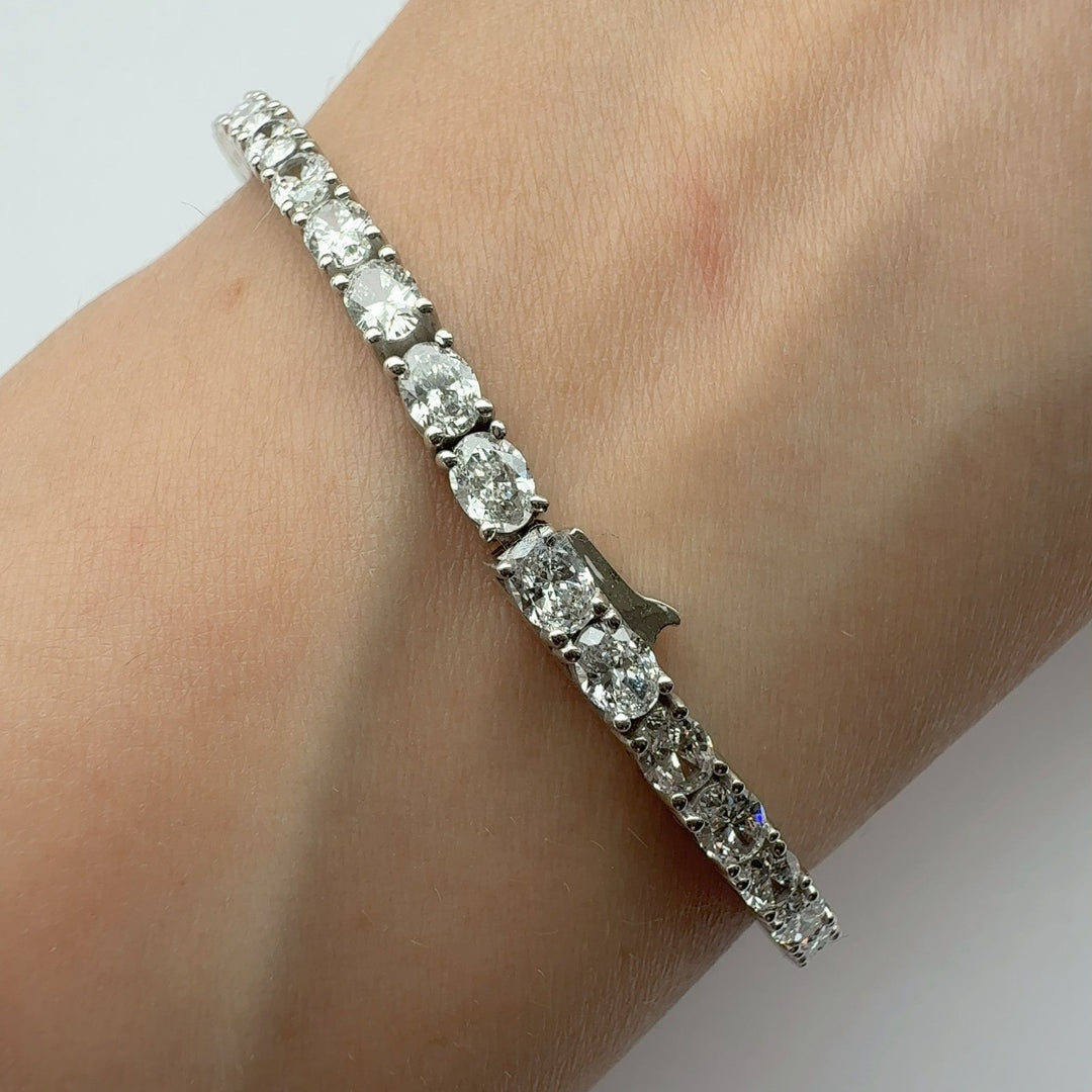 Oval Cut Tennis Bracelet