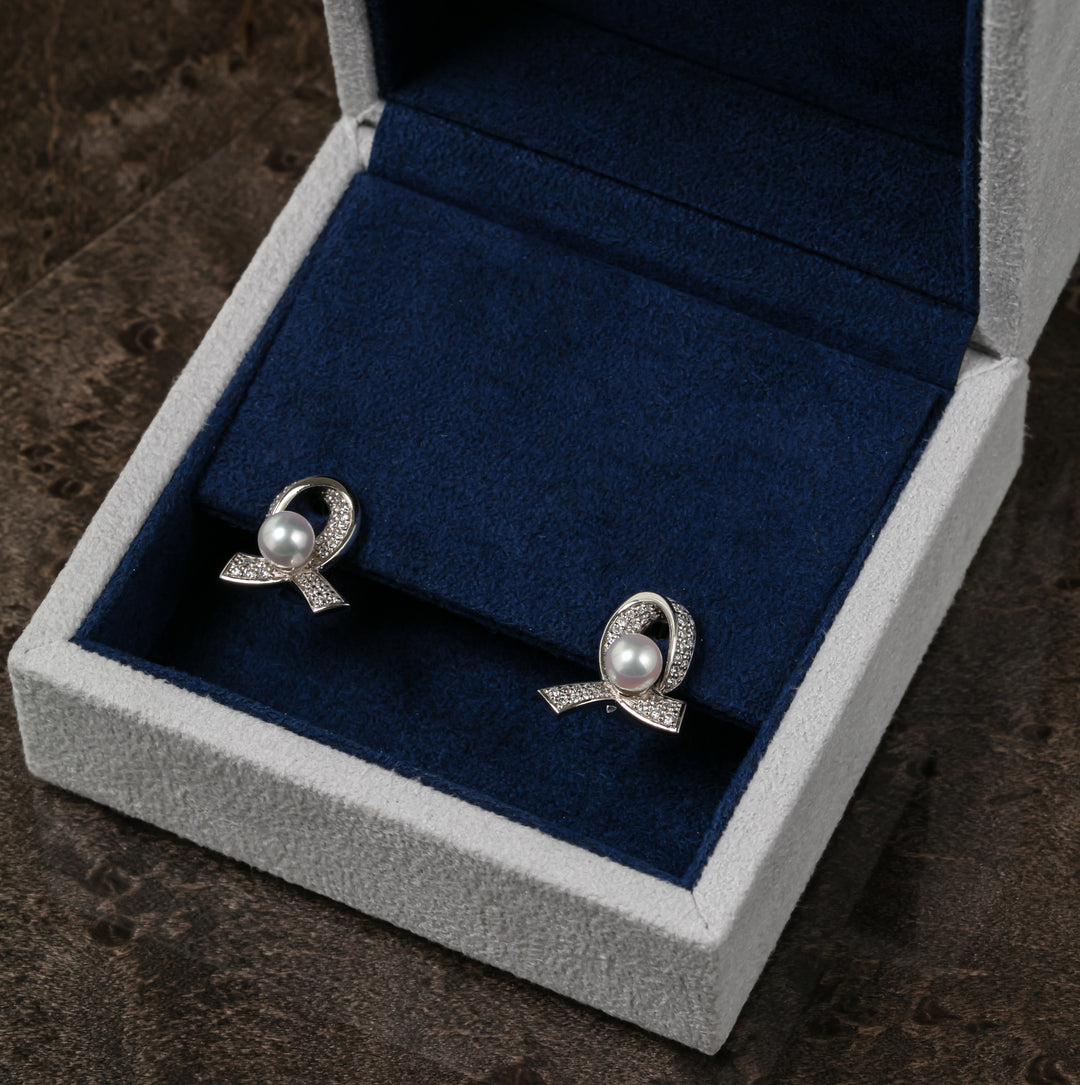 Lustrous Ribbon Earring (MG091)