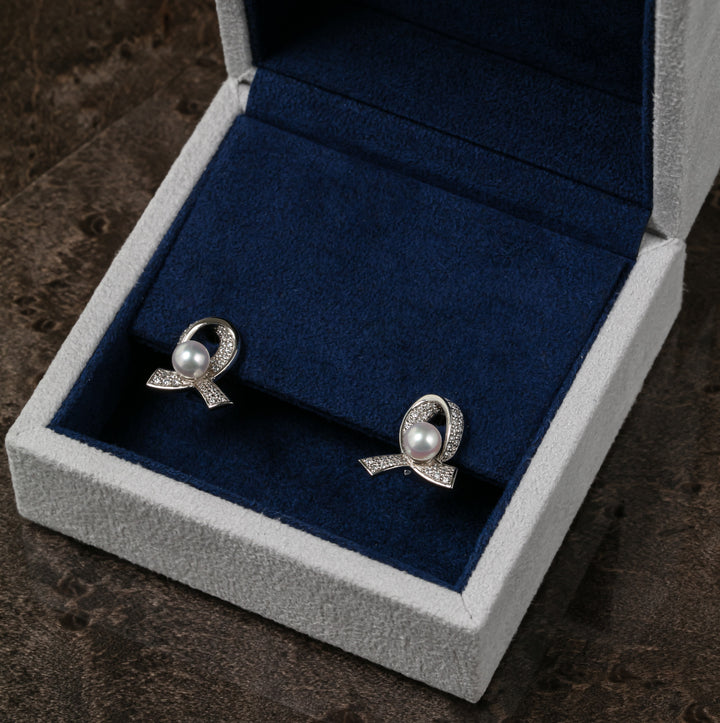 Lustrous Ribbon Earring (MG091)