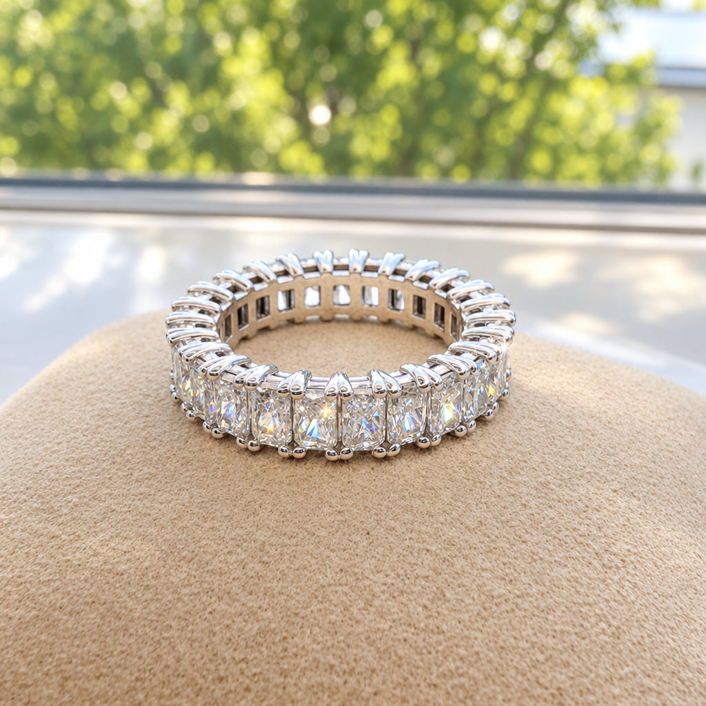 Radiant Cut Full Eternity Ring