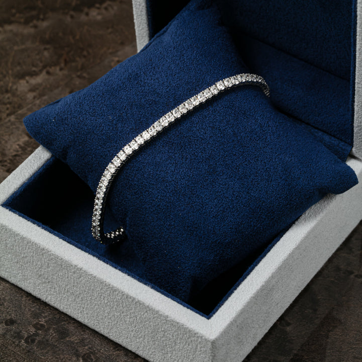 Oval Cut East-West Tennis Bracelet