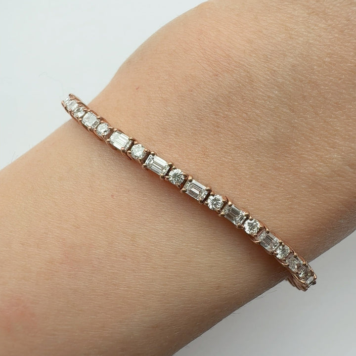 Facet Rhythm Tennis Bracelet