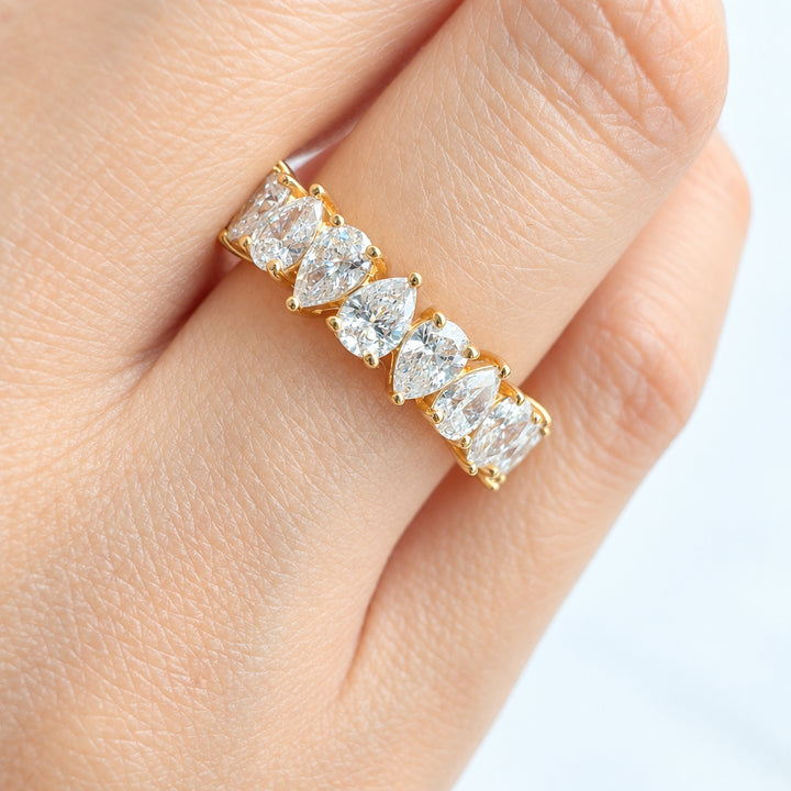Signature Pear Eternity Ring