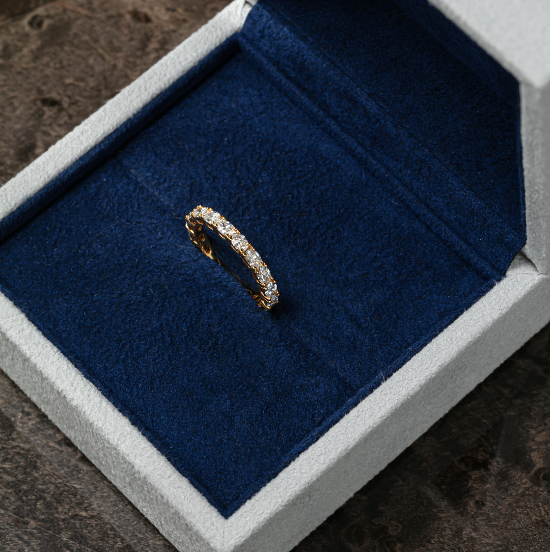 Oval Aurora Eternity Ring