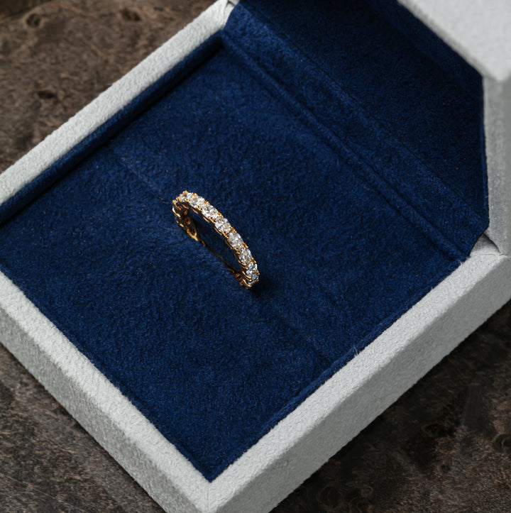Oval Aurora Eternity Ring