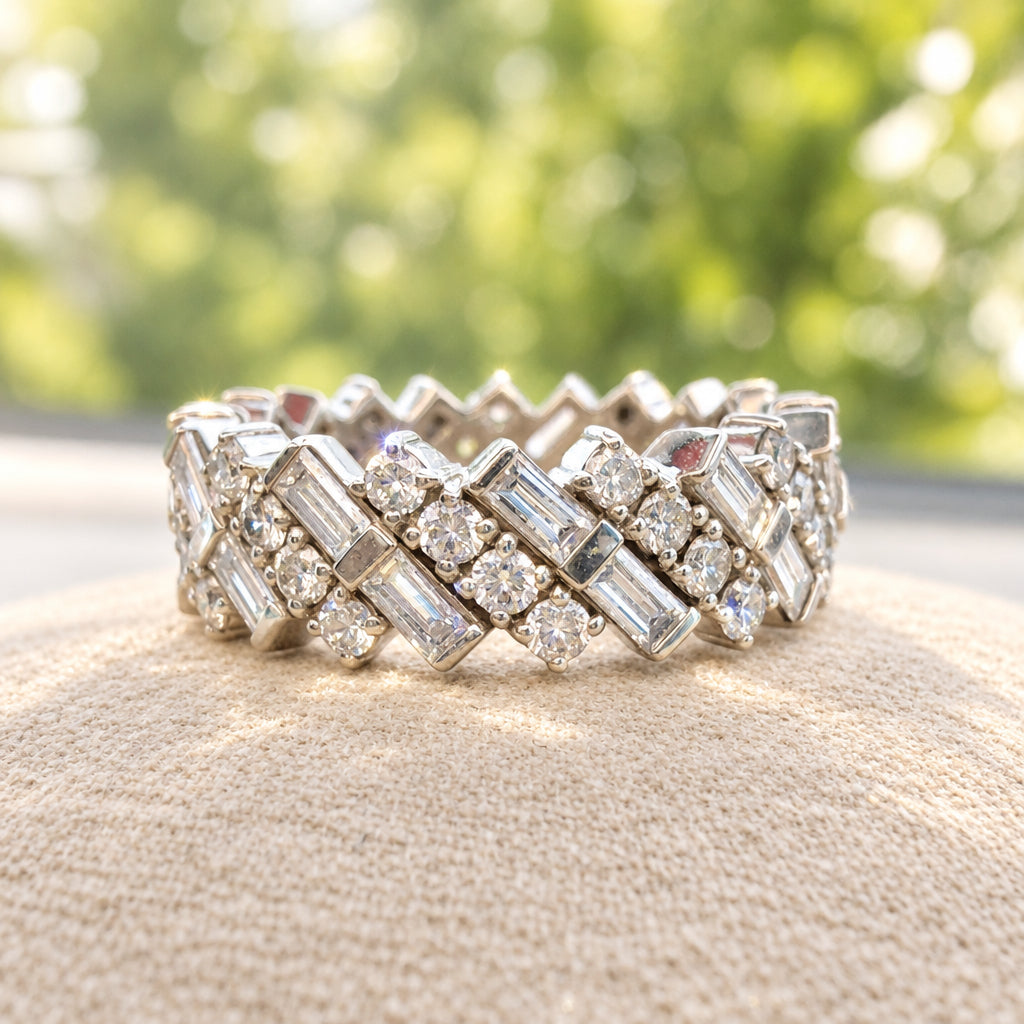 Chevron Royale Eternity Ring (MG295)