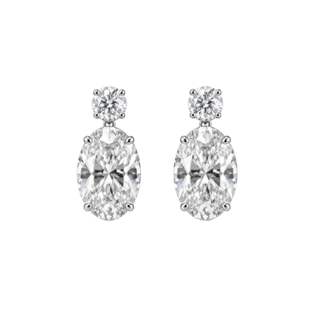 Grace Oval Drop Earrings (MG411)