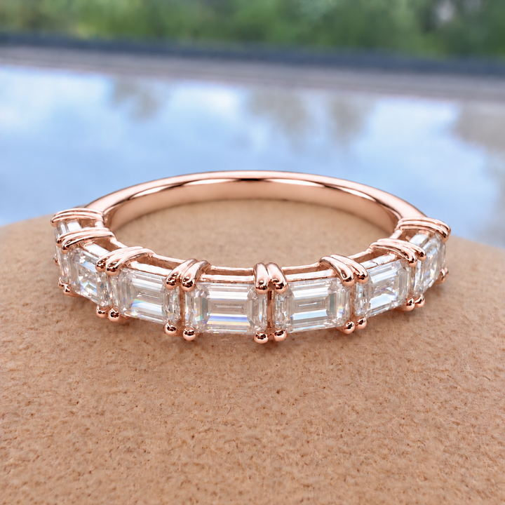 Axis Emerald Half-Eternity Ring (MG445)