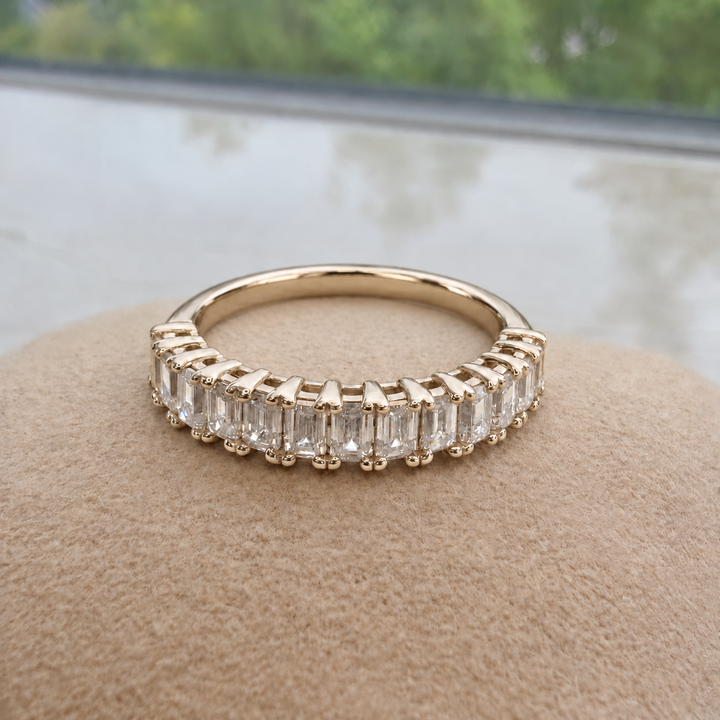 Emerald Cut Half-Eternity Ring (MG443)