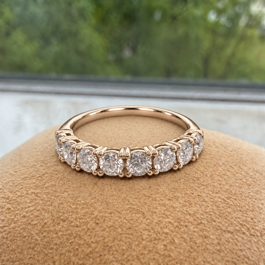 Round Cut Half-Eternity Ring (MG442)
