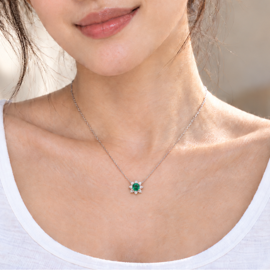 Emerald Bloom Necklace