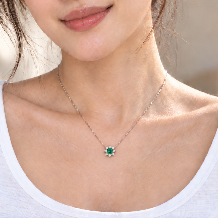 Emerald Bloom Necklace