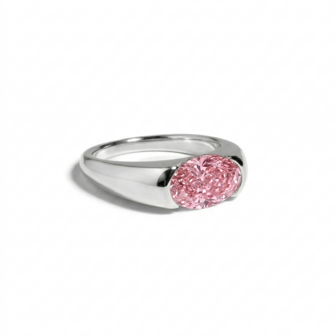 Aurelia Oval Ring-Pink Diamond (MG133)