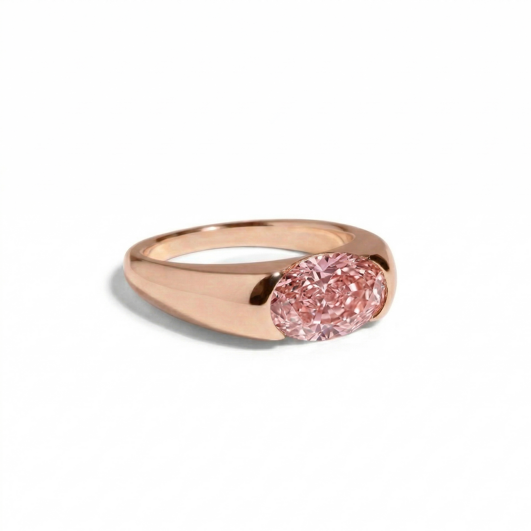 Aurelia Oval Ring-Pink Diamond (MG133)