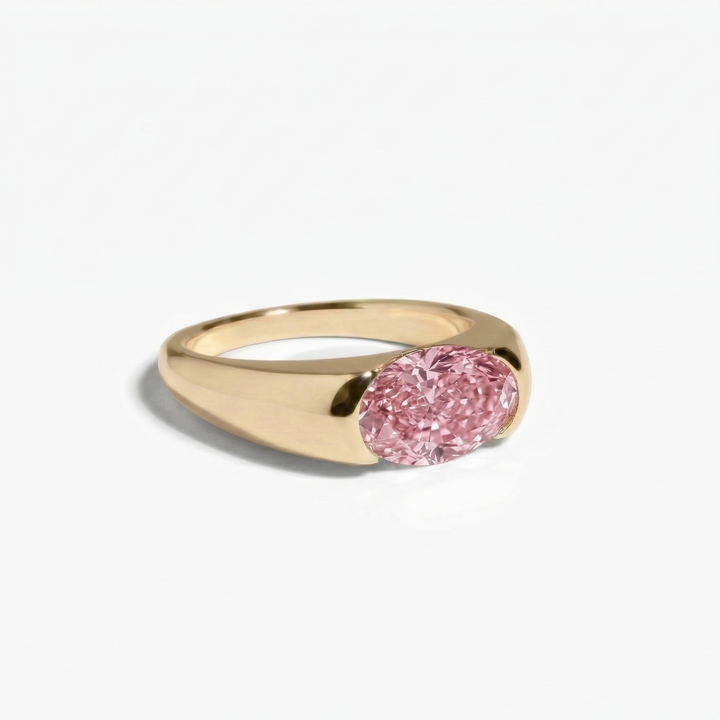 Aurelia Oval Ring-Pink Diamond (MG133)