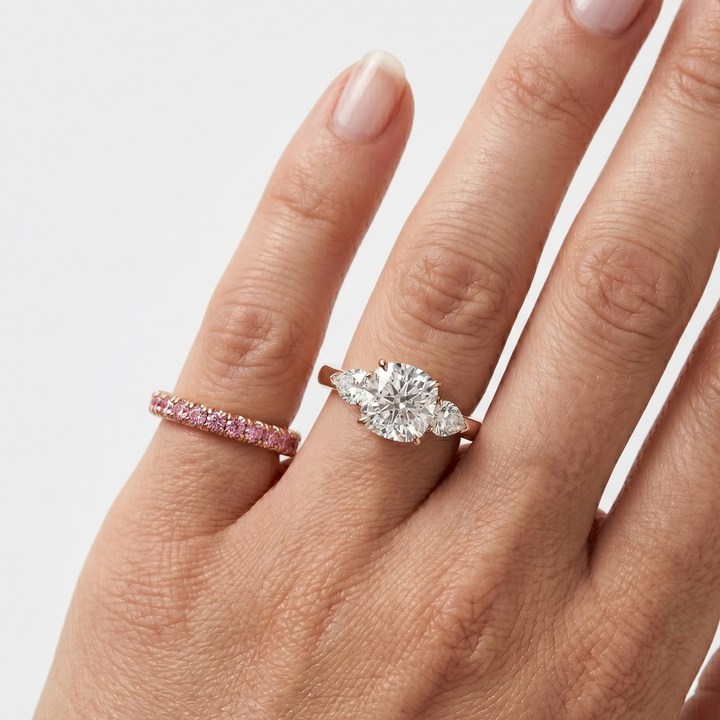 Rosé Eternity Band worn | M Grace Jewelry