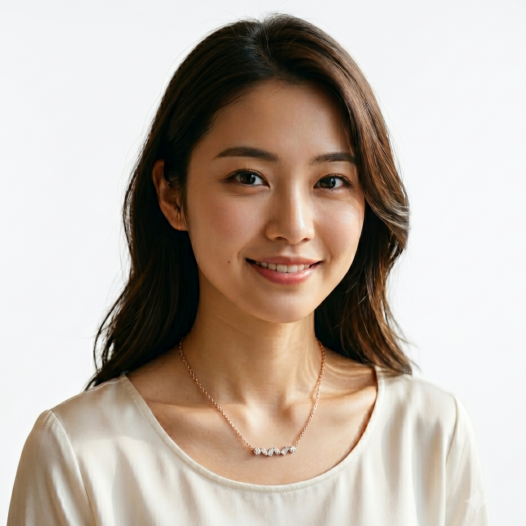Symphony Diamond Necklace worn | M Grace Jewelry