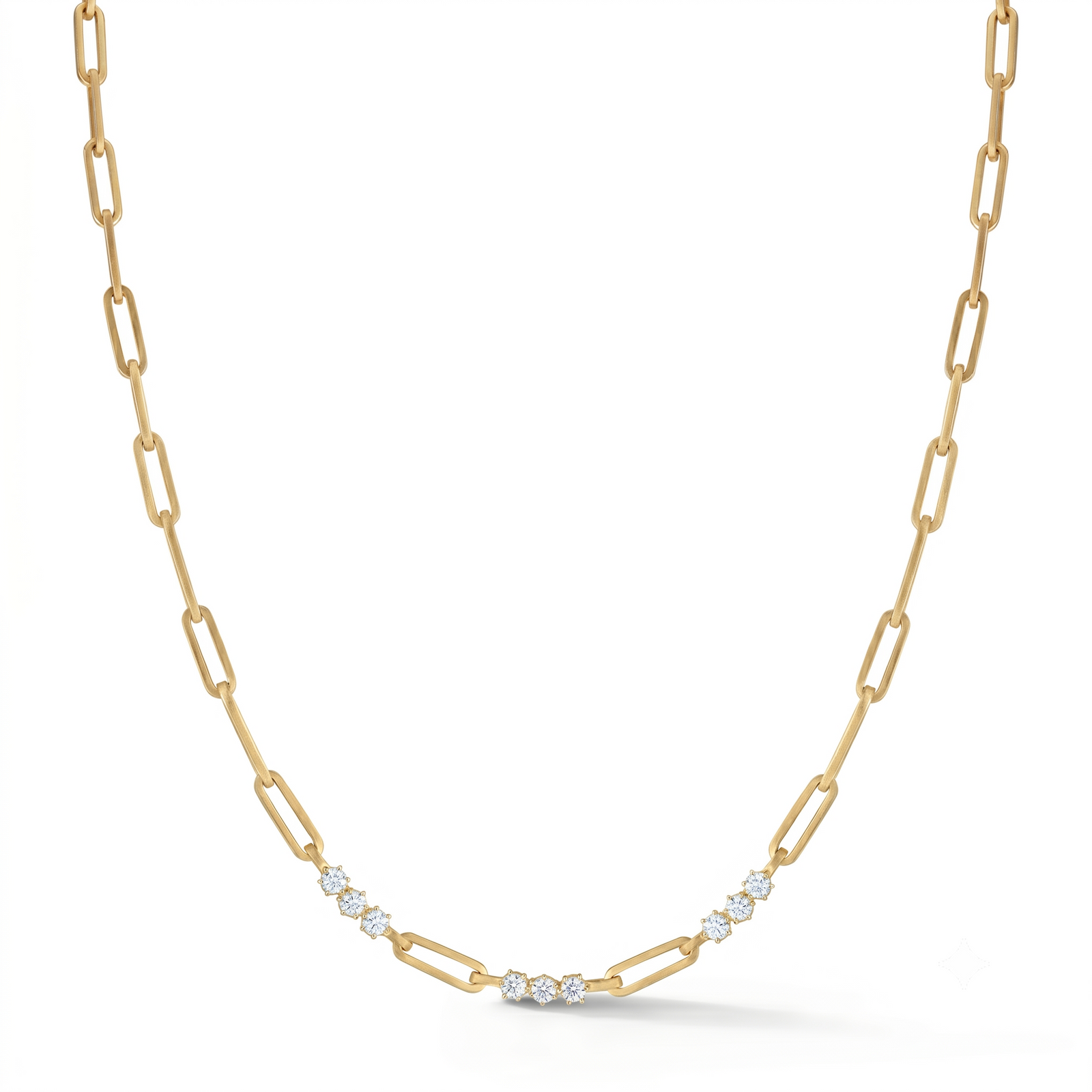 Orion Diamond Link Necklace | M Grace Jewelry