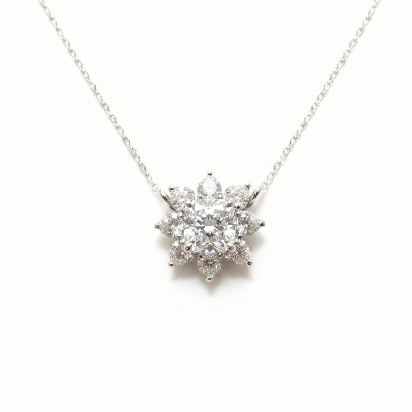 Diamond Bloom Necklace | M Grace Jewelry