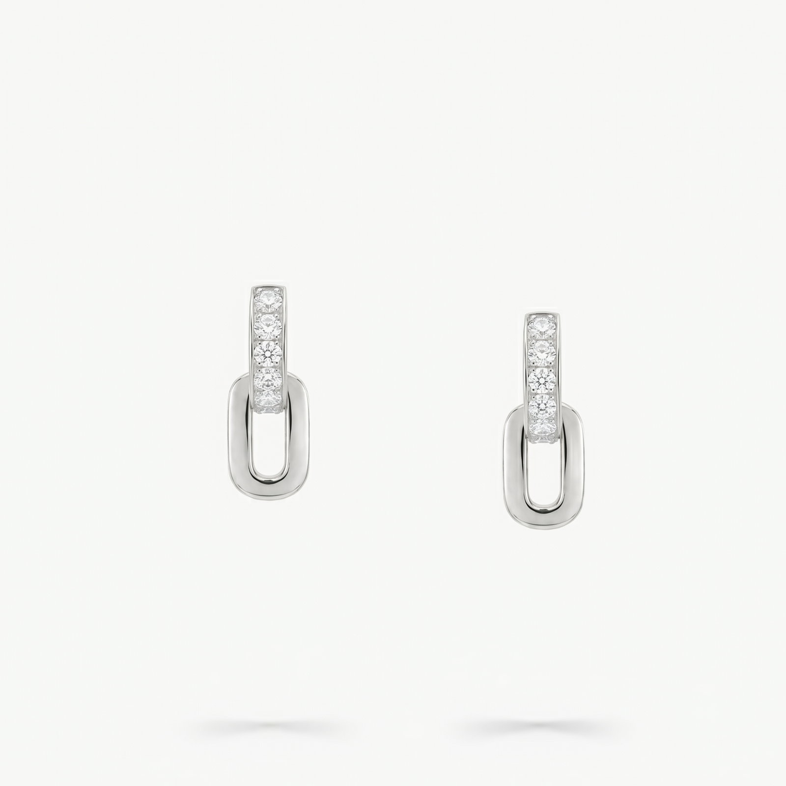Élan Link Drops Mini in Platinum | M Grace Jewelry